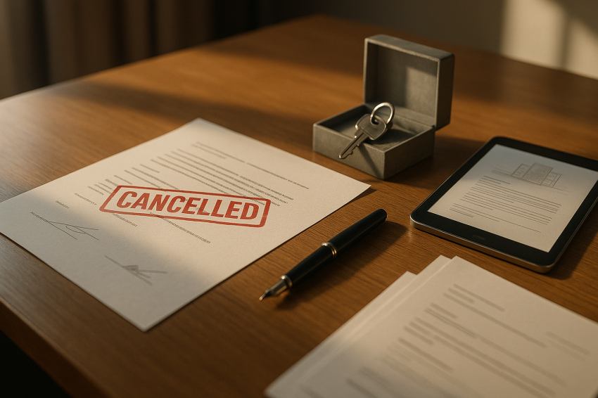 فسخ قرارداد خرید ملک در دبی