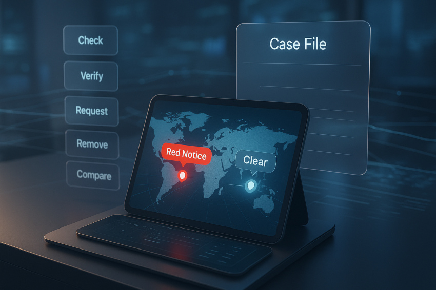 درخواست صدور اعلان قرمز در دبی